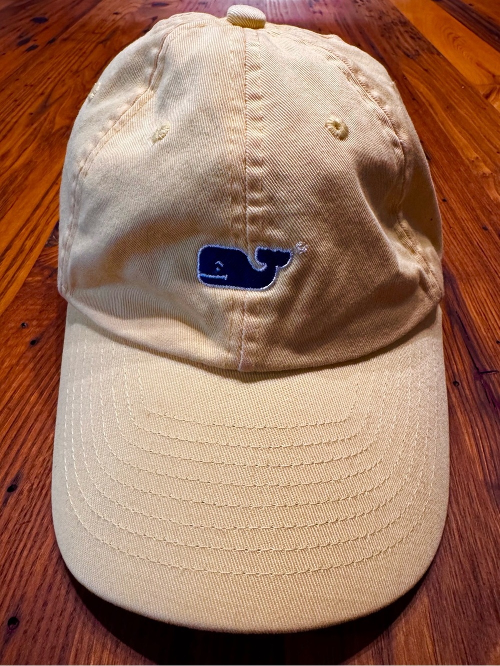 Vineyard Vines Whale Logo Baseball Cap – Yellow, Adjustable – Very Good